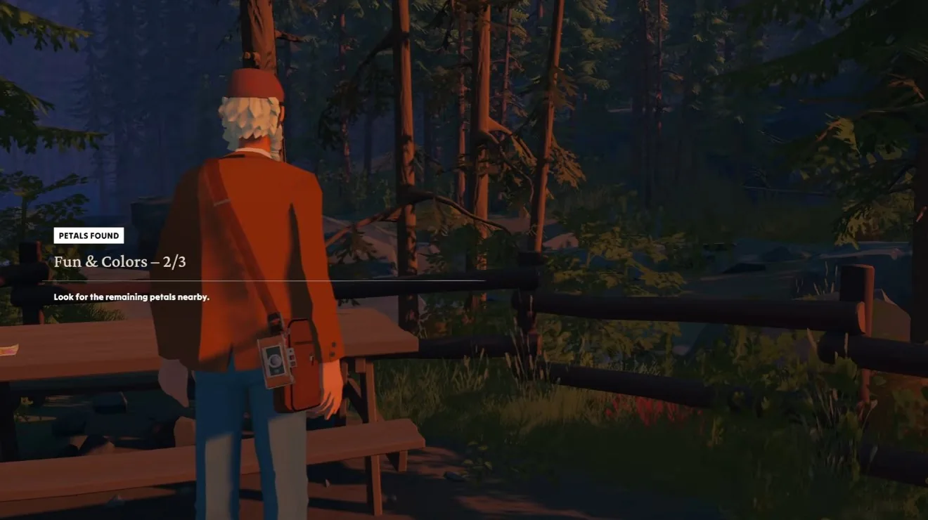 Fun & Colors two-of-three counter beside the picnic table